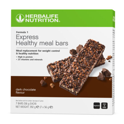 Herbalife express healthy meal bars dark choc 7 pack