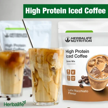 high protein iced coffee drink